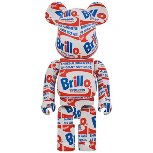 Оригинальная большая фигурка Bearbrick ANDY WARHOL "Brillo" 1000% - 70см