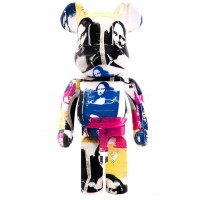 Большая фигурка (70см) Bearbrick Andy Warhol Double Mona Lisa 1000% Multicolor