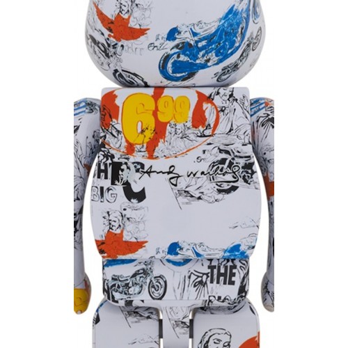 Оригинальная большая фигурка Bearbrick Andy Warhol (The Last Supper) 1000% - 70см