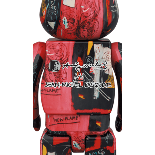 Оригинальный набор фигурок Bearbrick Andy Warhol x JEAN-MICHEL BASQUIAT #1 100% & 400% Set - 7см и 28см