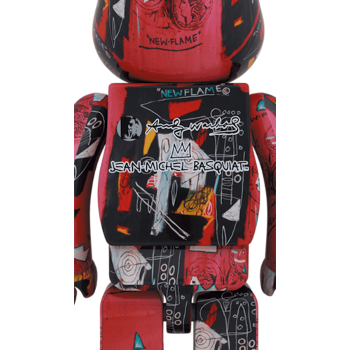 Оригинальная большая фигурка Bearbrick Andy Warhol x JEAN-MICHEL BASQUIAT #1 1000% - 70см