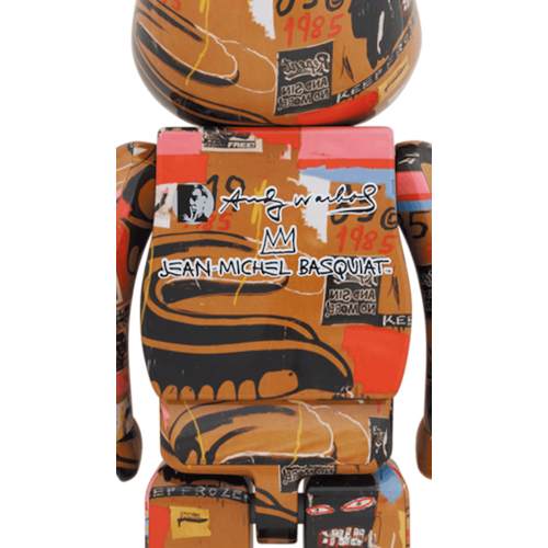 Оригинальная большая фигурка Bearbrick Andy Warhol x JEAN-MICHEL BASQUIAT #2 1000% - 70см