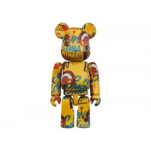 Оригинальный набор фигурок Bearbrick Andy Warhol x Jean-Michel Basquiat #3 100% & 400% Set - 7см и 28см