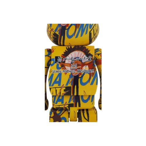 Оригинальная большая фигурка Bearbrick Andy Warhol x Jean-Michel Basquiat #3 1000% - 70см