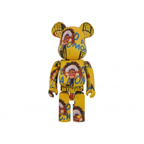 Оригинальная большая фигурка Bearbrick Andy Warhol x Jean-Michel Basquiat #3 1000% - 70см