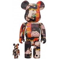 Набор фигурок (7см и 28см) Bearbrick Andy Warhol x The Rolling Stones (Love You Live) 100% & 400% Set
