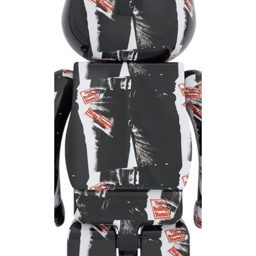 Оригинальная большая фигурка Bearbrick Andy Warhol x The Rolling Stones (Sticky Fingers) 1000% - 70см