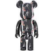Большая фигурка (70см) Bearbrick Andy Warhol x The Rolling Stones (Sticky Fingers) 1000%