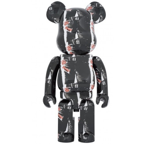 Оригинальная большая фигурка Bearbrick Andy Warhol x The Rolling Stones (Sticky Fingers) 1000% - 70см