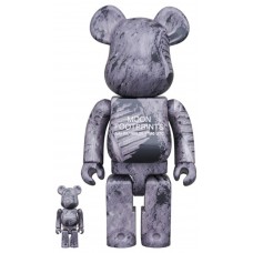 Набор фигурок (7см и 28см) Bearbrick Apollo 11 Moon Footprints 100% & 400% Set