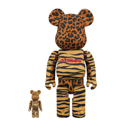 Оригинальный набор фигурок Bearbrick Atmos Animal 100% & 400% Set Orange - 7см и 28см