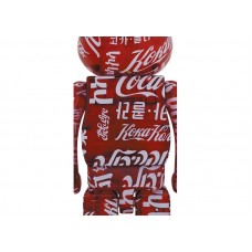 Bearbrick atmos x Coca-Cola 1000% Clear Red