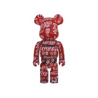 Большая фигурка (70см) Bearbrick atmos x Coca-Cola 1000% Clear Red
