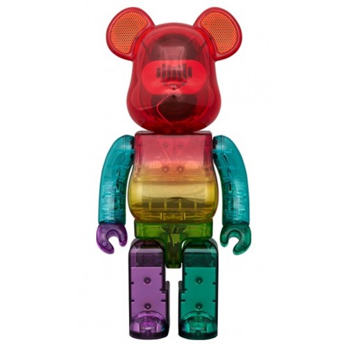 Оригинальная фигурка Bearbrick Audio Rainbow Portable Bluetooth Speaker 400% - 28см