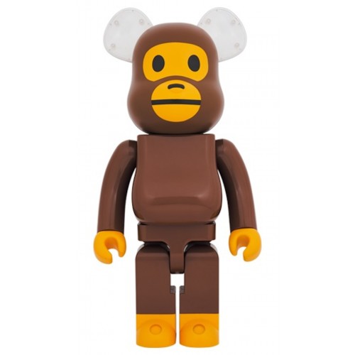 Оригинальная большая фигурка Bearbrick Baby Milo 1000% Ear Clear Ver. - 70см