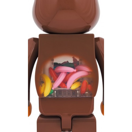 Оригинальная большая фигурка Bearbrick Baby Milo and Banana 1000% - 70см