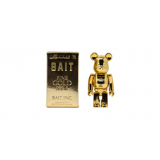 Фигурка маленькая (7см) Bearbrick Bait Gold Bar 100% Gold