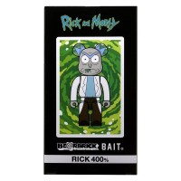 Фигурка (28см) Bearbrick BAIT x Medicom Rick and Morty 400% White