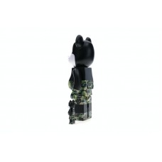 Bearbrick BAPE Mickey Mouse 100% & 400% Set Black/Green Camo