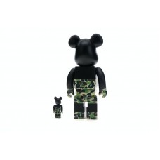 Bearbrick BAPE Mickey Mouse 100% & 400% Set Black/Green Camo