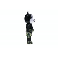 Bearbrick BAPE Mickey Mouse 100% & 400% Set Black/Green Camo