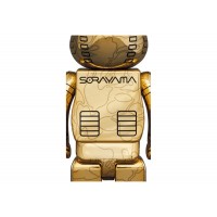Bearbrick x BAPE x Hajime Sorayama Camo Shark 100% & 400% Set Gold