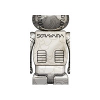 Bearbrick x BAPE x Hajime Sorayama Camo Shark 100% & 400% Set Silver