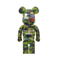 Bearbrick BAPE x Mastermind 1000% Green Camo