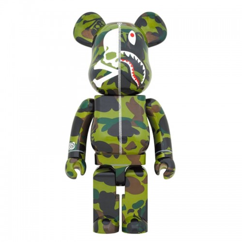 Оригинальная большая фигурка Bearbrick BAPE x Mastermind 1000% Green Camo - 70см