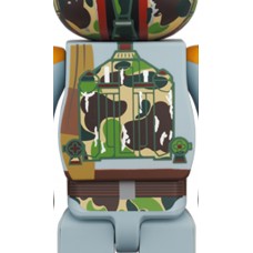 Bearbrick BAPE x STAR WARS BOBA FETT 100% & 400% Set