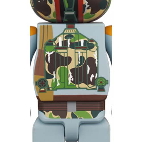 Оригинальный набор фигурок Bearbrick BAPE x STAR WARS BOBA FETT 100% & 400% Set - 7см и 28см