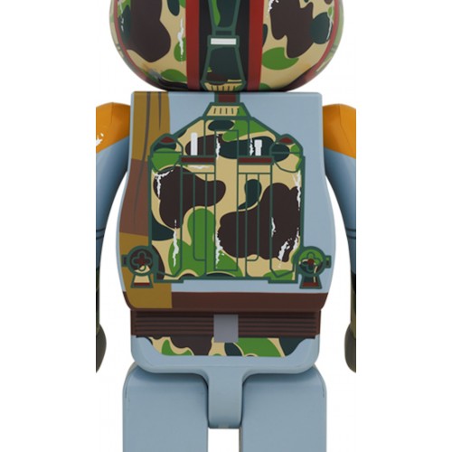 Оригинальная большая фигурка Bearbrick BAPE x STAR WARS BOBA FETT 1000% - 70см