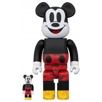 Набор фигурок (7см и 28см) Bearbrick BAPE(R) Disney Mickey Mouse 100% & 400% Set