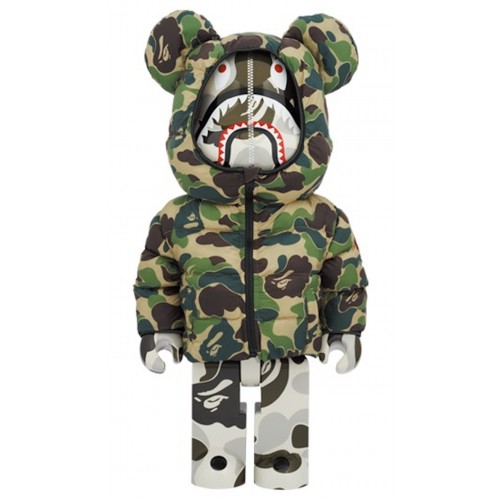 Оригинальная большая фигурка Bearbrick BAPE(R) x Canada Goose Shark 1000% - 70см