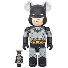 Набор фигурок (7см и 28см) Bearbrick Batman Hush 100% & 400% Set Black