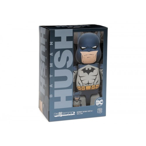 Оригинальный набор фигурок Bearbrick Batman Hush Ver. 100% & 400% Set - 7см и 28см