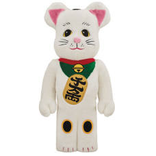 Большая фигурка (70см) Bearbrick Beckoning Cat Costume 1000% White