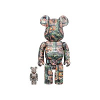 Набор фигурок (7см и 28см) Bearbrick Benjamin Grant (Overview) Barcelona 100% & 400% Set