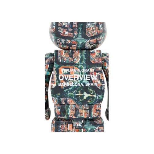 Оригинальная большая фигурка Bearbrick Benjamin Grant (Overview) Barcelona 1000% - 70см