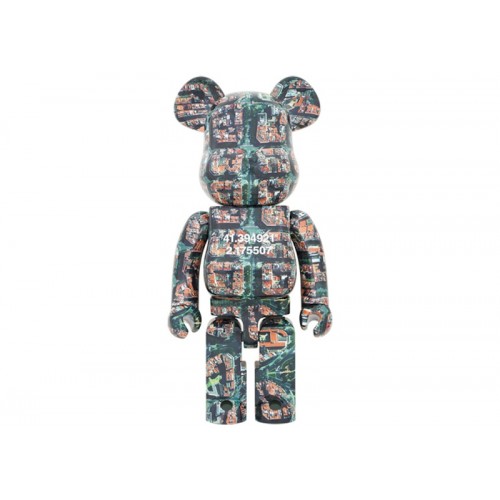 Оригинальная большая фигурка Bearbrick Benjamin Grant (Overview) Barcelona 1000% - 70см