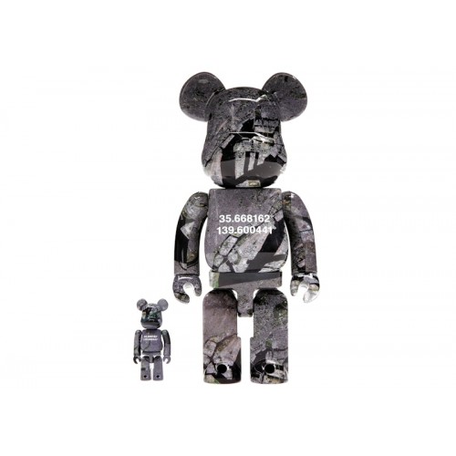 Оригинальный набор фигурок Bearbrick Benjamin Grant Overview Tokyo 100% & 400% Set - 7см и 28см