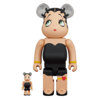 Набор фигурок (7см и 28см) Bearbrick Betty Boop (TM) 100% & 400% Set Black Ver.