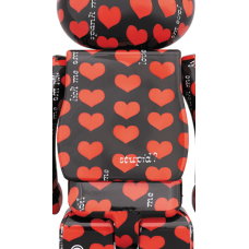 Bearbrick Black Heart 100% & 400% Set