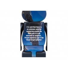 Bearbrick Black Knight Satellite 100% & 400% Set Blue