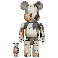 Набор фигурок (7см и 28см) Bearbrick Boston Museum Toshusai Sharaku “Nakura Ippei from Ichikawa Mengakuzo” 100% & 400% Set