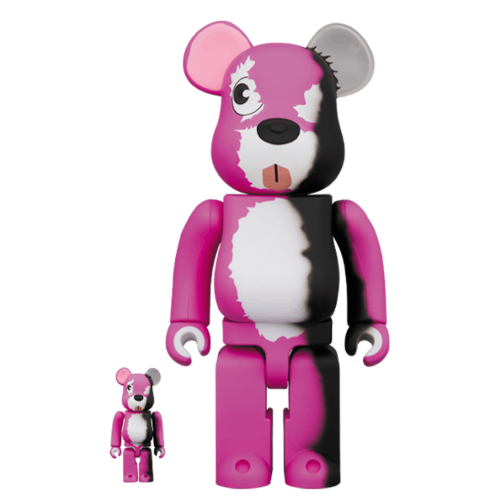 Оригинальный набор фигурок Bearbrick Breaking Bad Pink Bear 100% & 400% Set - 7см и 28см