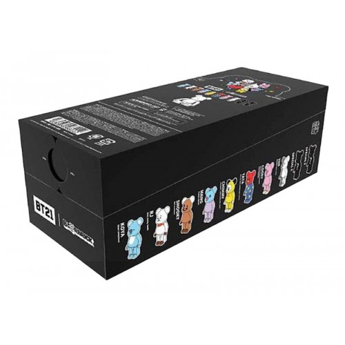 Оригинальный набор фигурок Bearbrick BT21 Line Friends Sealed Case 100% (10 Blind Boxes) - 7см