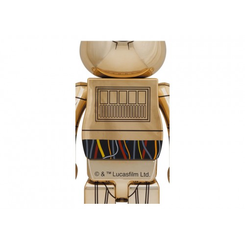 Оригинальная большая фигурка Bearbrick C-3PO (TM) 1000% - 70см