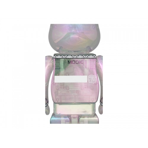 Набор из двух фигурок Bearbrick Centurion 100% & 400% Set Clear Chrome - 7см и 28см.