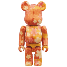 Bearbrick Chiyogami 100% & 400% Set Orange